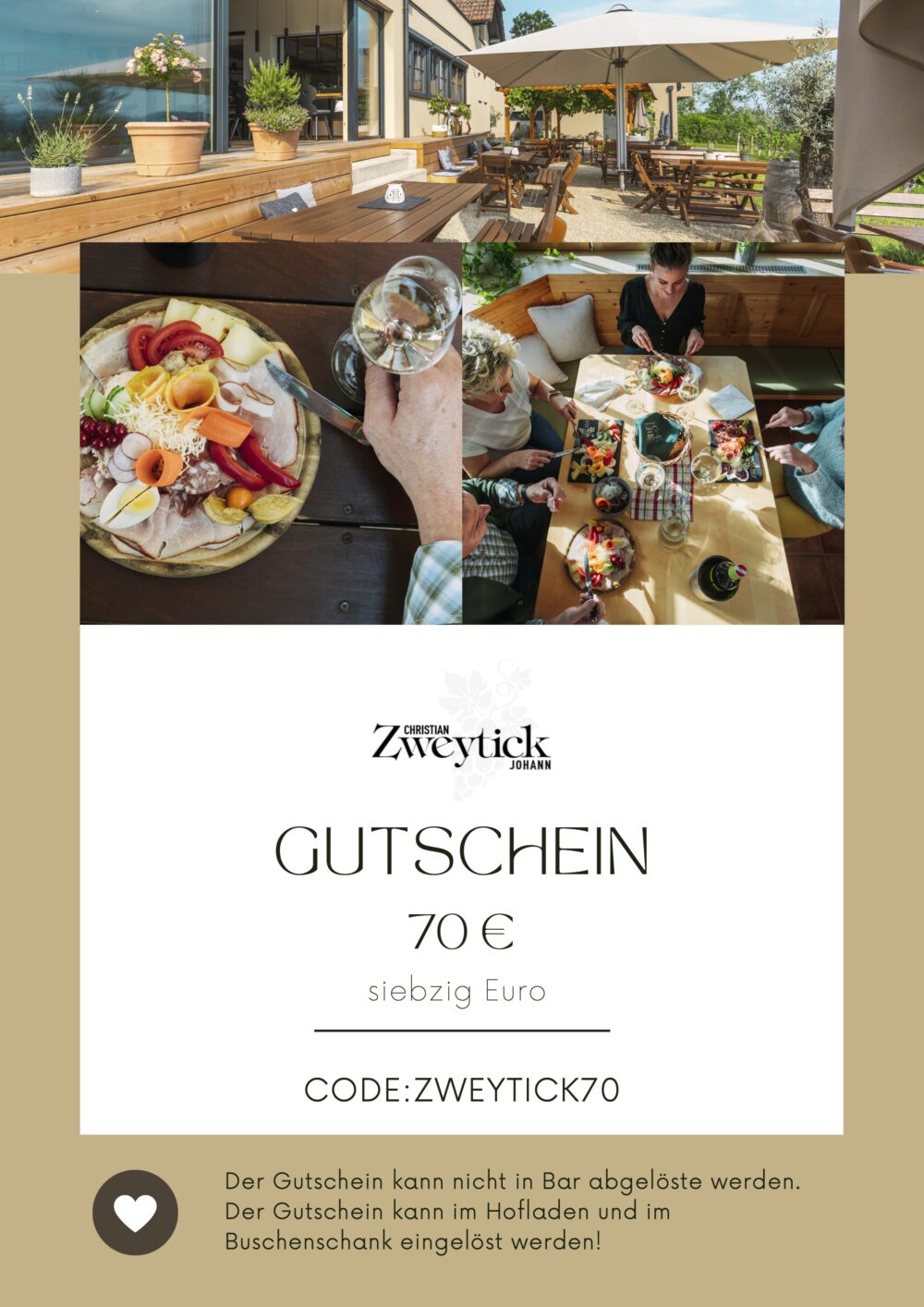 Geschenkgutschein 70€